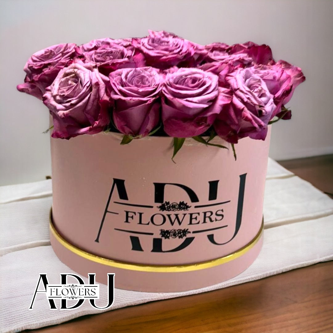 Lavander Roses in a BOX
