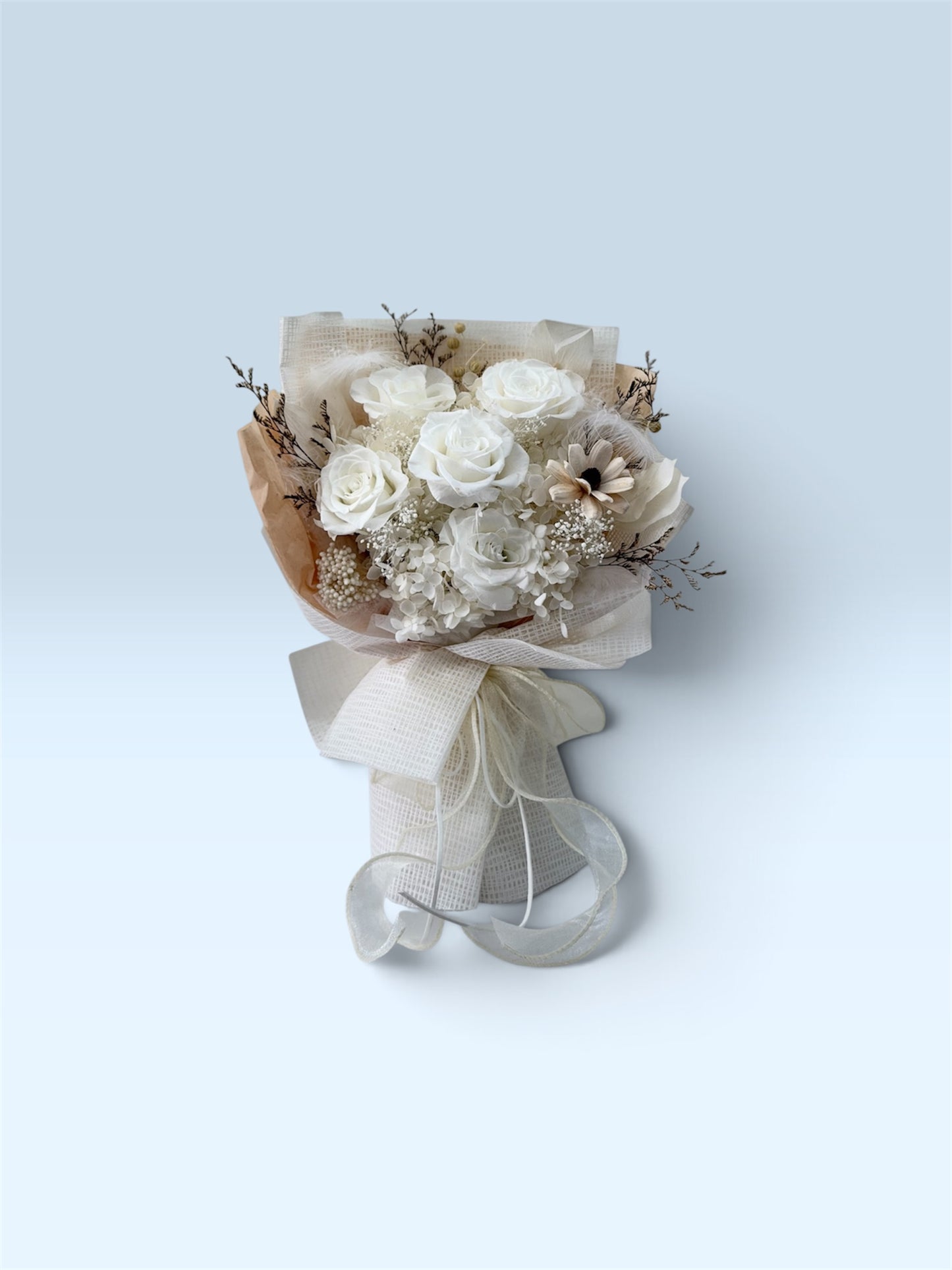 Ivory Serenity Preserved Rose Arrangement