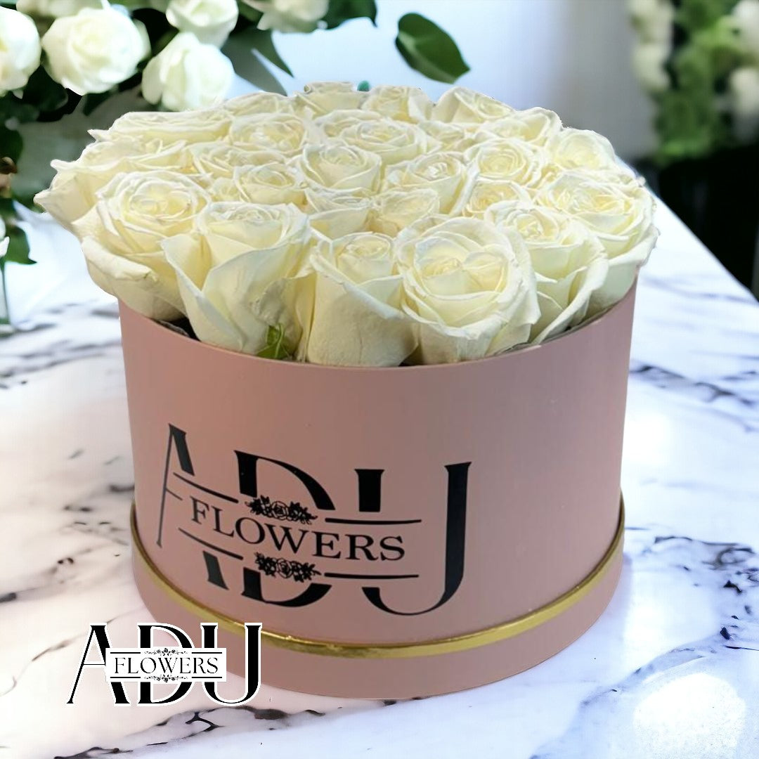 White Roses in a BOX