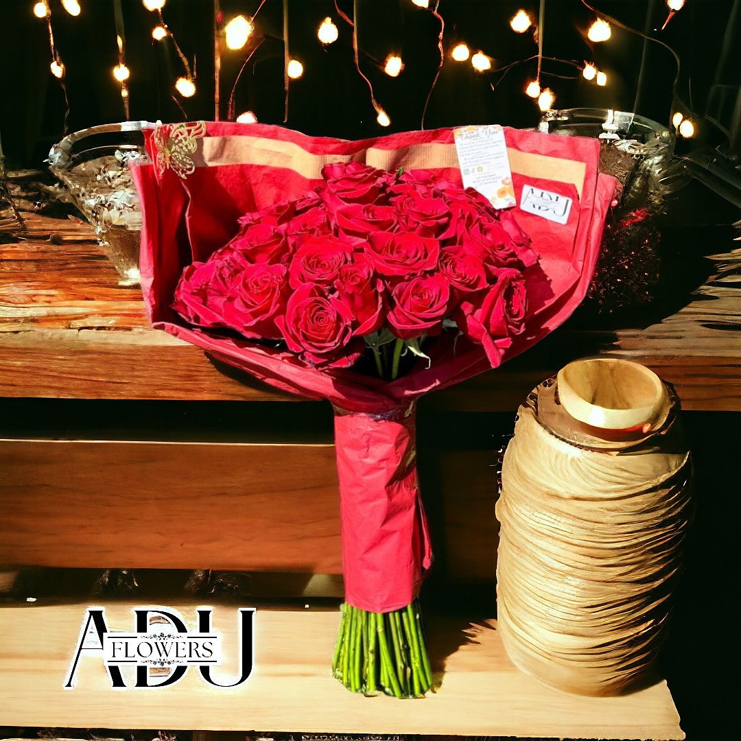 Red Bouquet of Roses