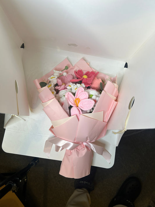 Pink Dream Knit Bouquet