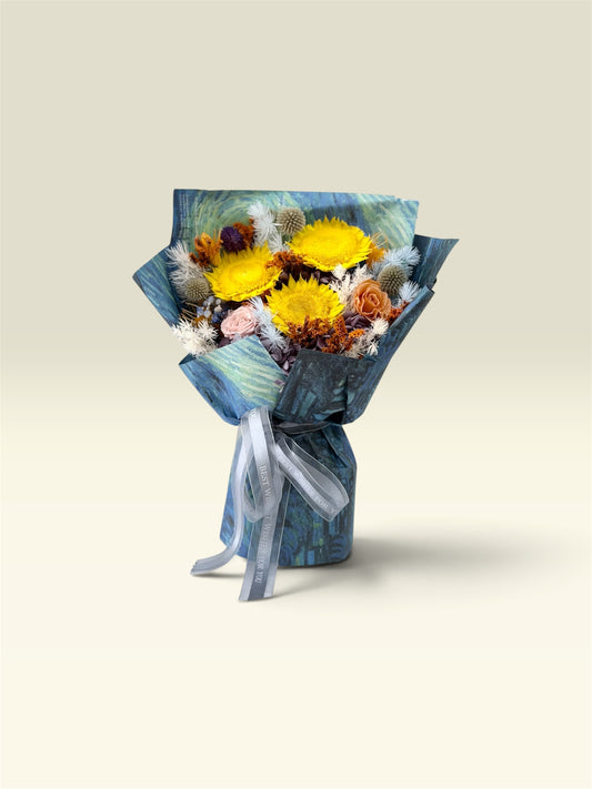 Sunburst Elegance Preserved Rose Bouquet