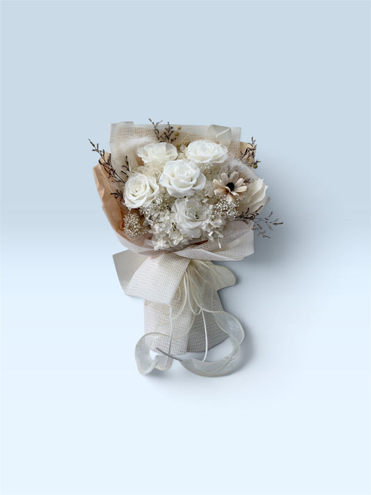 Ivory Serenity Preserved Rose Arrangement