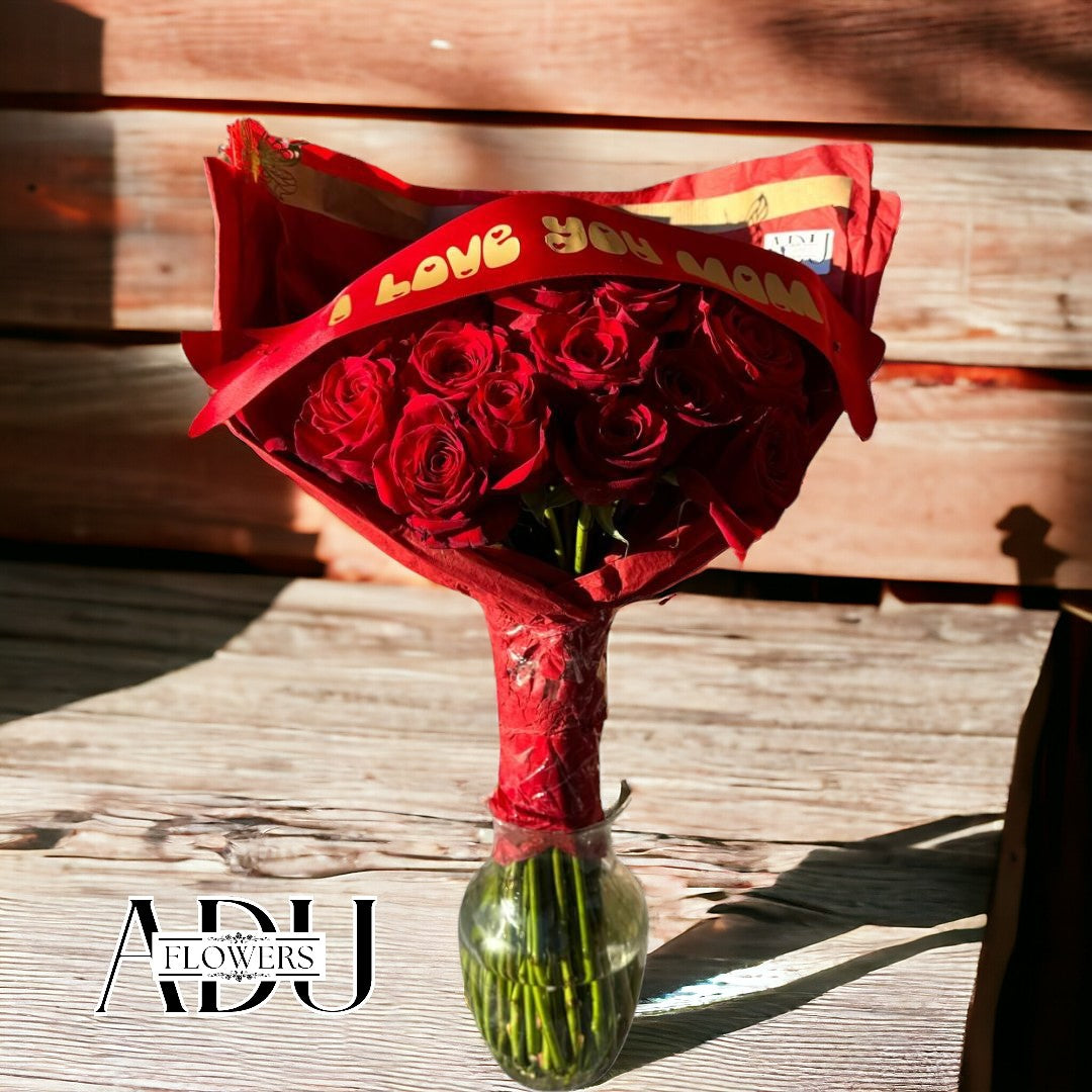 Red Bouquet of Roses