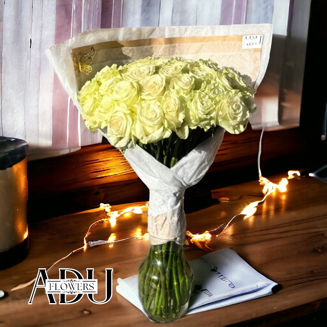 White  Bouquet of Roses